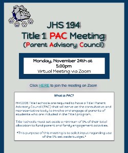 PAC Meeting Flyer